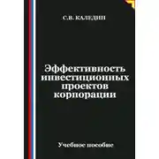Постер книги Эффективность инвестиционных проектов корпорации