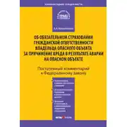 Постер книги Комментарий к Федеральному закону «Об обязательном страховании гражданской ответственности владельца опасного объекта за причинение вреда в результате аварии на опасном объекте» (постатейный)