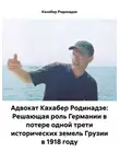 Кахабер Родинадзе - Адвокат Кахабер Родинадзе: Решающая роль Германии в потере одной трети исторических земель Грузии в 1918 году
