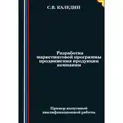 Постер книги Разработка маркетинговой программы продвижения продукции компании