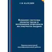 Постер книги Влияние системы оплаты труда и мотивации персонала на текучесть кадров