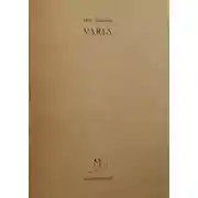 Постер книги Varia