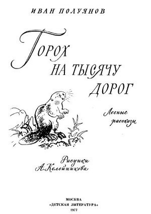 Постер книги Горох на тысячу дорог. Лесные рассказы