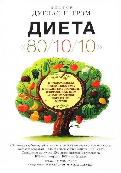 Постер книги Диета "80/10/10"