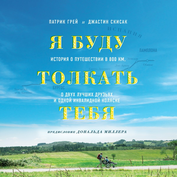 Постер книги Я буду толкать тебя. История о путешествии в 800 км, о двух лучших друзьях и одной инвалидной коляске