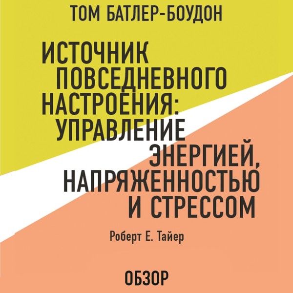 Постер книги Источник повседневного настроения: Управление энергией, напряженностью и стрессом. Роберт Е. Тайер (обзор)