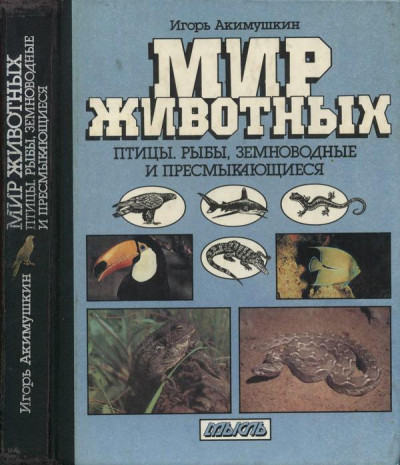 Постер книги Мир животных: Птицы. Рыбы, земноводные и пресмыкающиеся